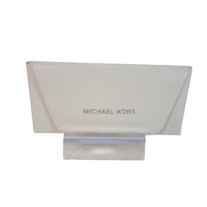 Michael Kors Sunglasses Case Womens White Saffiano Leather Snap